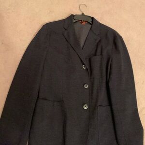 Barena Navy Single-Breasted Wool-Blend Blazer